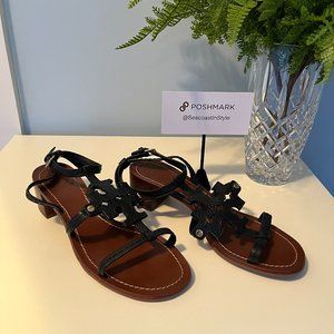 Tory Burch Chandler 45MM Block Heel Sandal - Black - 8